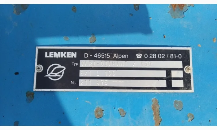 Плуг Lemken Vari-Diamant X 160 7 корпусів - фото № 8