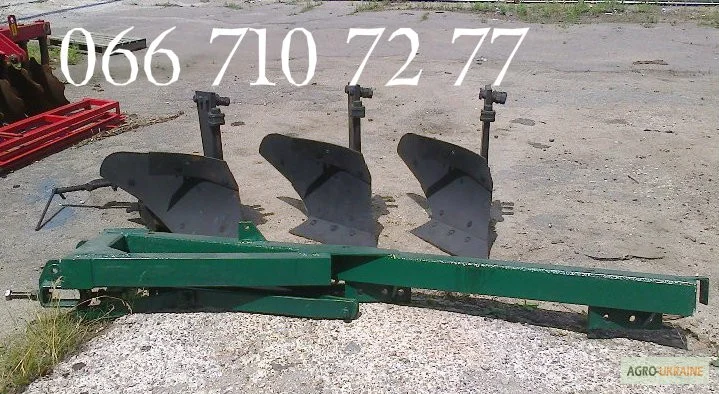 Плуг ПЛН-3-35 навесной на высокой стойке с углоснимом. Количество корпусов 3 шт - фото № 1