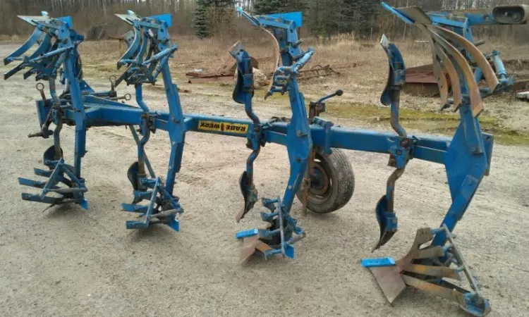 Плуг оборотный Rabe Werk 120 на 4 корпуса ленточный отвал / Рабеверк / Lemken - фото № 7