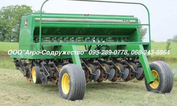 Механическая Сеялка зерновая John Deere 750 3, 1/4, 6/6, 1 из США - фото № 1