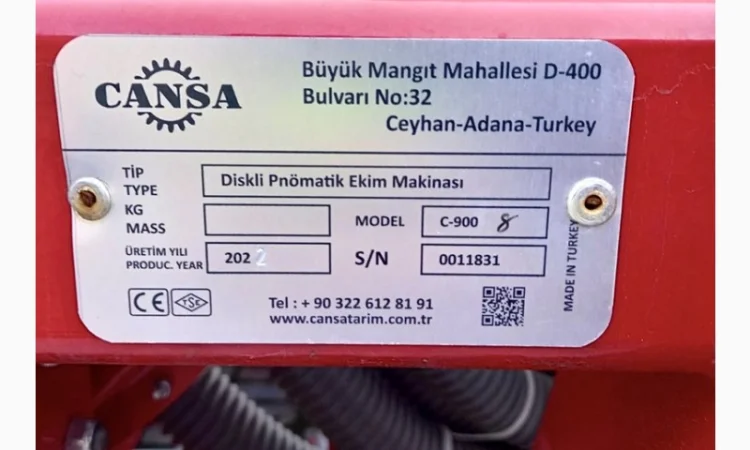 Сівалка дискова CANSA пневматична, точного висіву - фото № 2