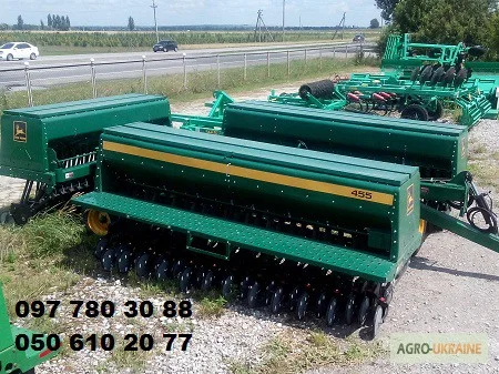 Сеялка зерновая механическая Джон Дир (John Deere) 455 (Б/У) - фото № 1