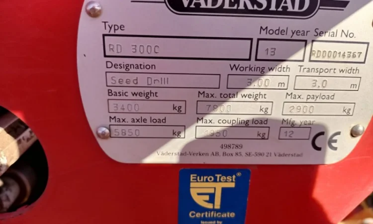 Обмен на авто Сеялка Vaderstad rapid 300c super xl ведерштад рапід - фото № 3