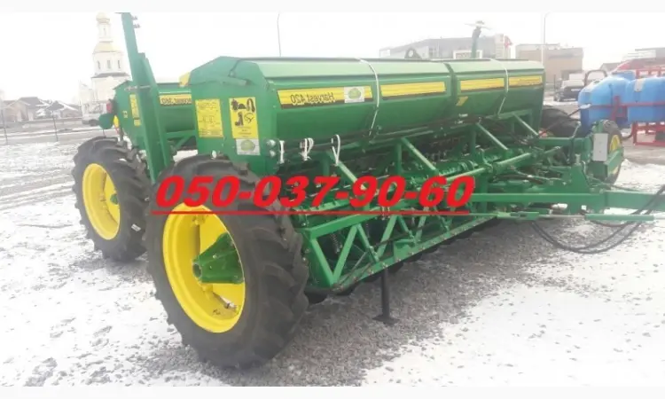 Сеялка зерновая Harvest 420 прицепная (28-мя сошника Bellota) Продукция от завода - фото № 1