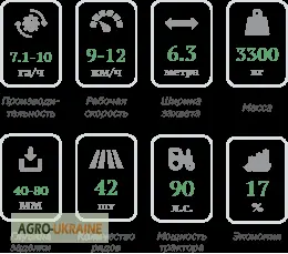 Купить сеялку зерновую 6.3 метра Harvest-630 - фото № 2