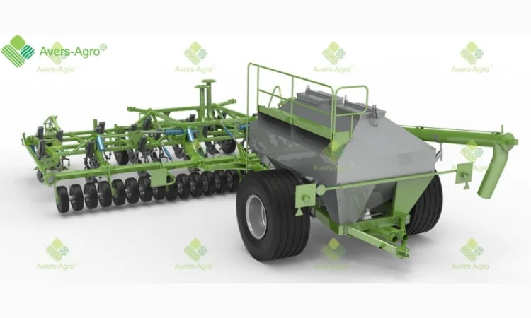 Пневматическая сеялка сплошного высева ads 12 - фото № 1