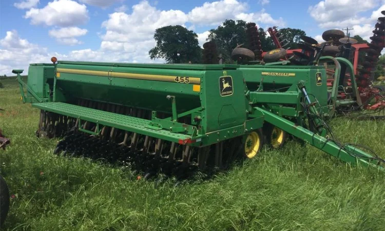 Зерновая сеялка Джон Дир John Deere 455 10.7 м. 15 см. с сухими - фото № 1