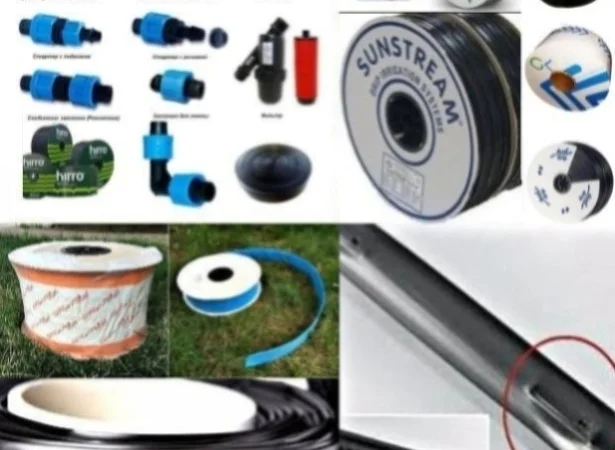 Капельный полив орошение капельная лента наборы в бухтах намотке от 100м - фото № 3