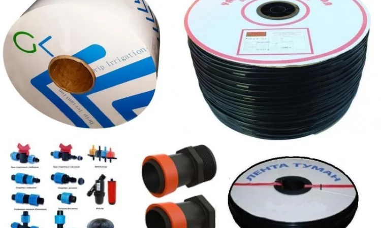 Капельна лента намотка от 50 100м бухты 250 500м 1000м 2000м 3000 3200 толщина 6, 7 8 mil - фото № 1