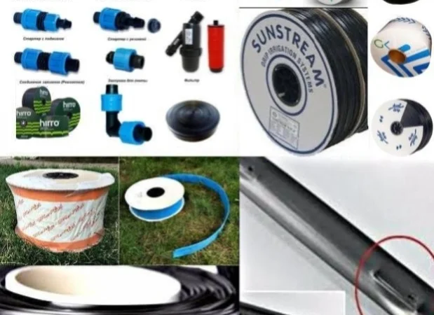 Капельная лента капельна стрічка в бухте 500м 1000м 2000м 3200м капельное орошение - фото № 18