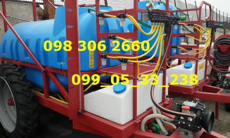 Опрыскиватель ОП -2000(2500) polmark прицепные(Гидравлика, миксер, тройная форсунка ) - фото № 1