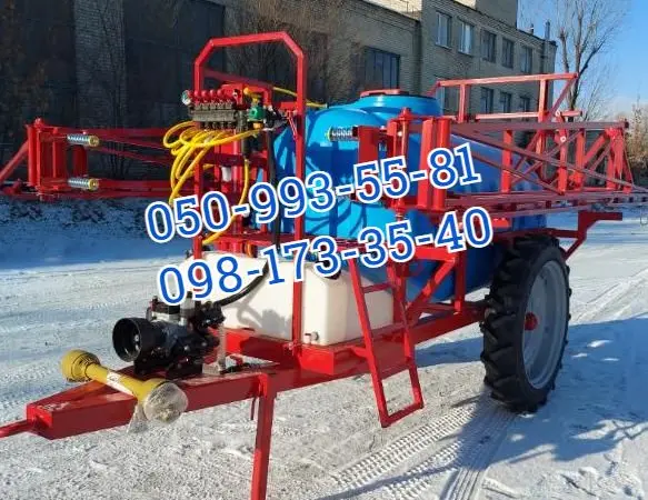 Опрыскиватель POLMARK ОП-2000/18м, прицепной, тройная форсунка КАС - фото № 1