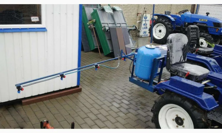 Опрыскиватель + компрессор. Навесной к мотоблоку, трактору. 50 л. Оригинал - фото № 1