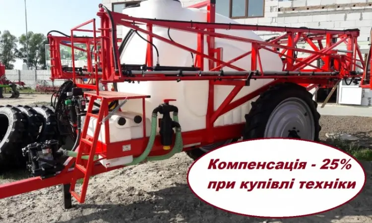 Обприскувач Агротехніка-Глеваха 3000 л штанга 24 м - КОМПЕНСАЦІЯ - 25% - фото № 1