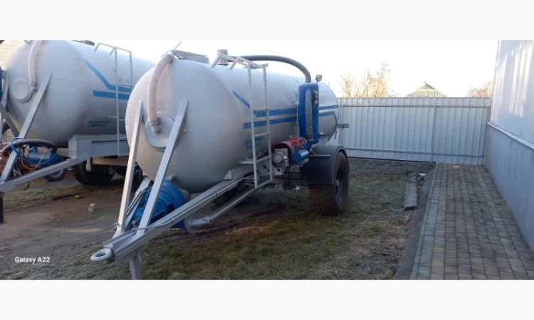 Бочка МЖТ-10 одноосная вакумная на 10м3 - фото № 1