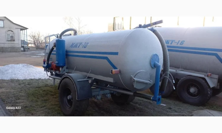 Бочка МЖТ-10 одноосная вакумная на 10м3 - фото № 2