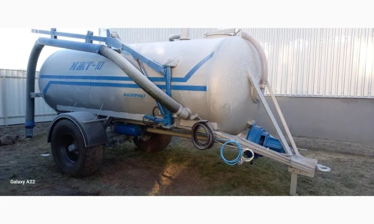 Бочка МЖТ-10 одноосная вакумная на 10м3 - фото № 3