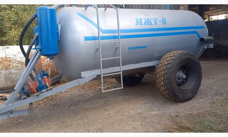 Бочка вакумна МЖТ-8 для свинокомплексу з розкидачем - фото № 4