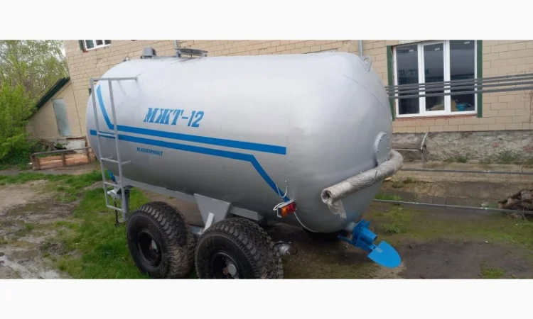 Бочка МЖТ-12 для навоза вакумна з розкидачем 12-14м - фото № 4