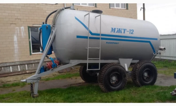 Бочка МЖТ-12 для навоза вакумна з розкидачем 12-14м - фото № 5