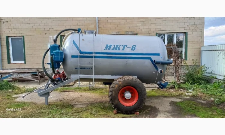 Бочка навоз МЖТ-6 (6м3) вакумна з розкидачем від виробника - фото № 2
