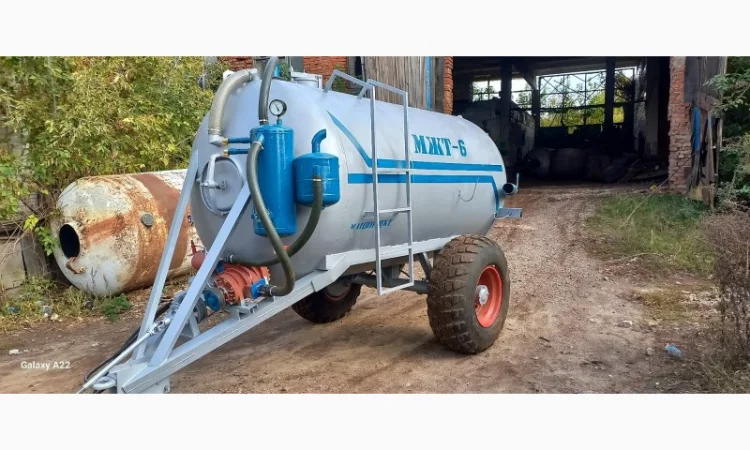 Бочка навоз МЖТ-6 (6м3) вакумна з розкидачем від виробника - фото № 5
