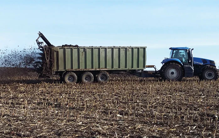 Гноєрозкидач, розкидач органічних добрив ТЗП Атлант Кобзаренка - фото № 1