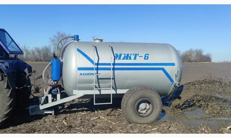 Бочка навозу МЖТ-6 (6м3) вакумна з розкидачем - фото № 2