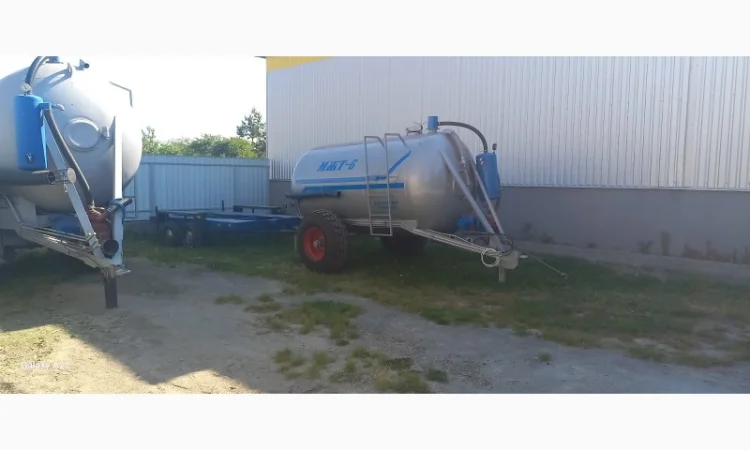 Бочка навозу МЖТ6 (6м3; 8мм; вакум КО503, розкидач) - фото № 2