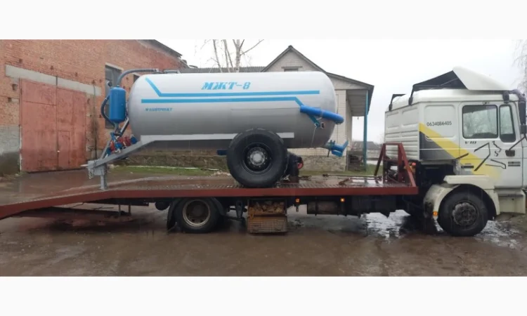 МЖТ-8 вакумна бочка до МТЗ-892 для води чи з розкидачем навозу - фото № 2