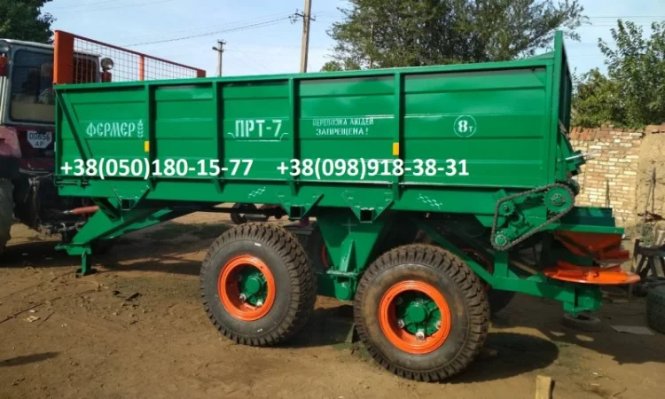 Навозоразбрасыватель ПРТ-7 под куриный помет - фото № 3