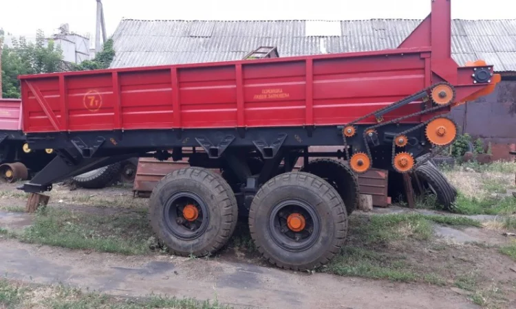 Навозо розкидач, разбрасыватель минеральных удобрений ПРТ-7, РОУ - фото № 2