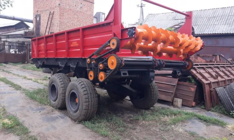 Навозо розкидач, разбрасыватель минеральных удобрений ПРТ-7, РОУ - фото № 6