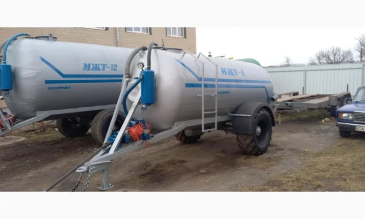 Вакумна бочка одноосна МЖТ-8 для навозу - фото № 1