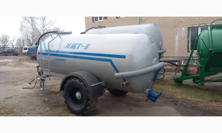 Вакумна бочка одноосна МЖТ-8 для навозу - фото № 3