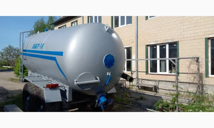 Вакумна Бочка МЖТ-16 для навозу на пневмоподушках з розкидачем навозу - фото № 3