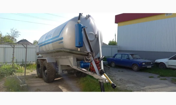 Вакумна Бочка МЖТ-16 для навозу на пневмоподушках з розкидачем навозу - фото № 4