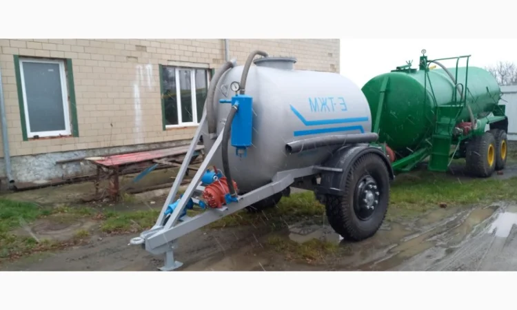 Бочка для стоків МЖТ-3 (3м3) з вакумною установкою - фото № 1