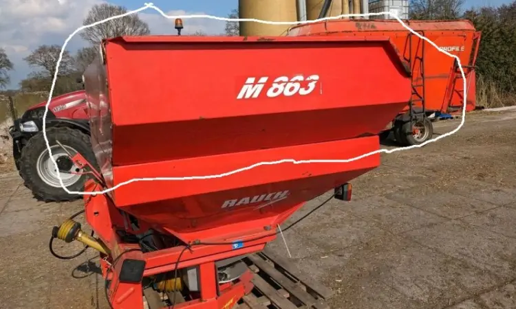 Збільшувач бункеру до 1800л. до розкидача мін. добрив Kuhn MDS735/935(Rauch) - фото № 1