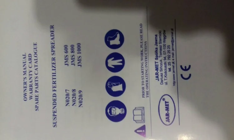 Разбрасыватель удобрений на 500кг. 1000кг. 650кг. Польша Jar-met - фото № 10