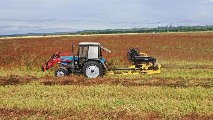 Хедер (жниварка валкова) причіпний полотняний ХПП-6.7м - фото № 2