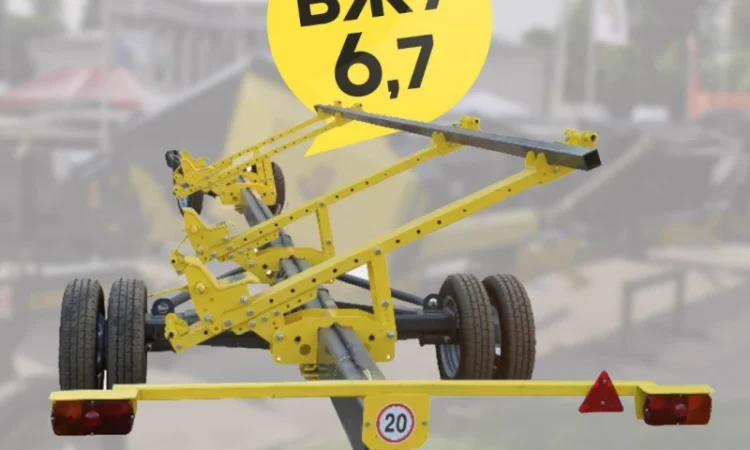 Тележка для транспортировки жаток «CARELLO-1» (одноосная) 6.7 - фото № 1