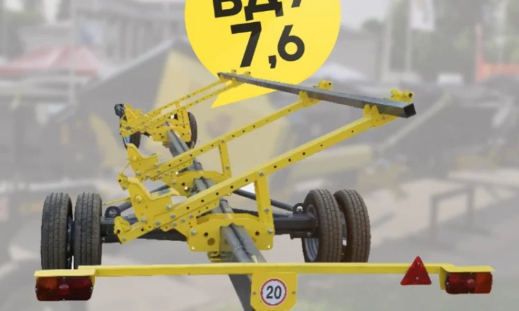 Тележка для транспортировки жаток «CARELLO-2» (двуосная) 7.6м - фото № 1