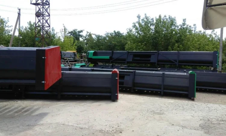 Приспособление приставка для уборки подсолнечника, жатка для уборки подсолнечника - фото № 12