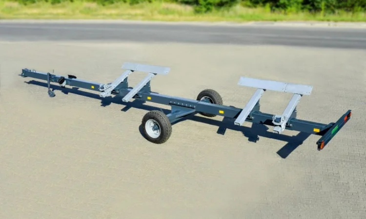 Одноосная тележка для транспортировки жаток VL-25 (до 7.6м.) TM "Volland" - фото № 1