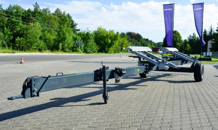 Одноосная тележка для транспортировки жаток VL-25 (до 7.6м.) TM "Volland" - фото № 3