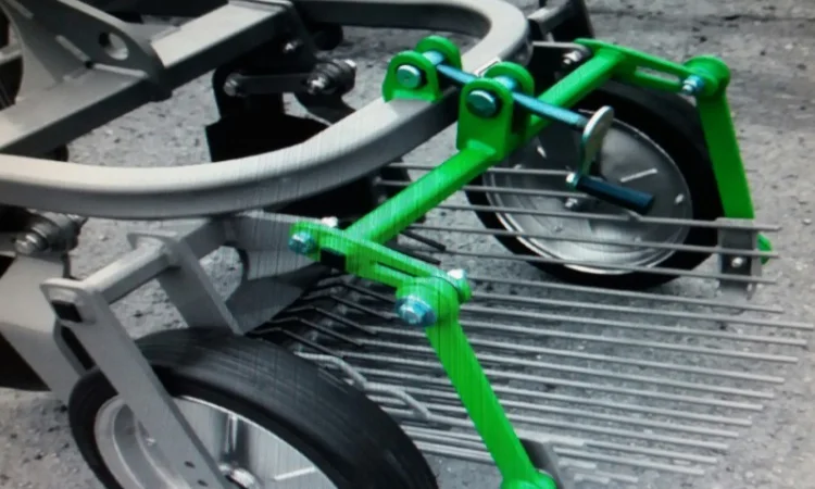 Копалка вибрационная Bomet (Польша), выброс назад, 1-но рядная, купити віброкопалку бомет - фото № 6