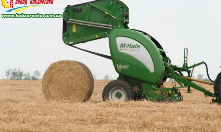 McHale V660 Тюковый пресс подборщик делает 500 тюков за день - фото № 1