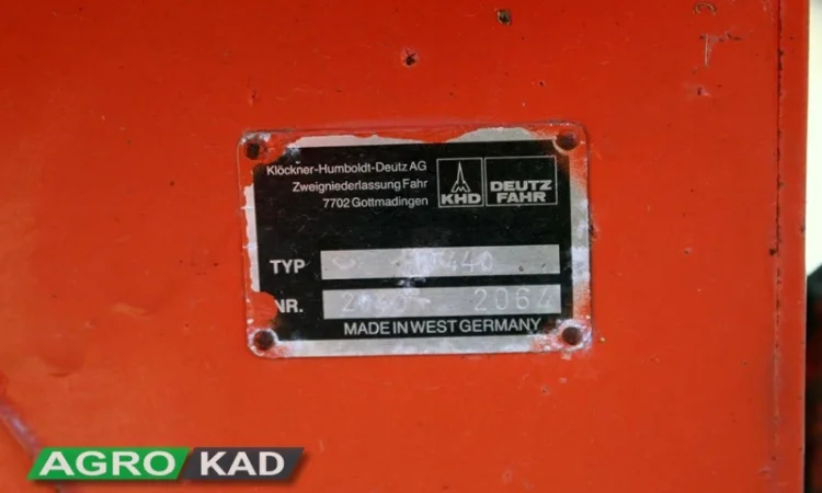 Пресс-подборщик тюковый DEUTZ-FAHR HD 440 - фото № 11