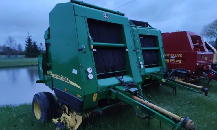 Пресс подборщик рулонный John Deere 592 - фото № 2